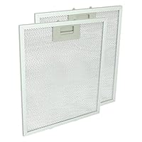 SPARES2GO Vent Extractor Filter for Whirlpool Oven Cooker Hood (Pack of 2) - Fitment List C