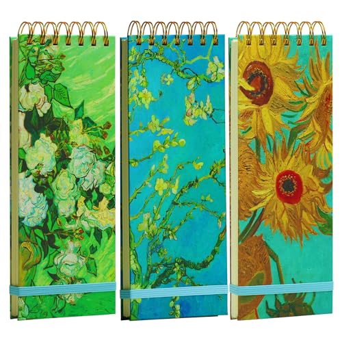 Carnet à spirales Van Gogh lot de 3 blocs-notes artistiques à offrir en cadeau créatif