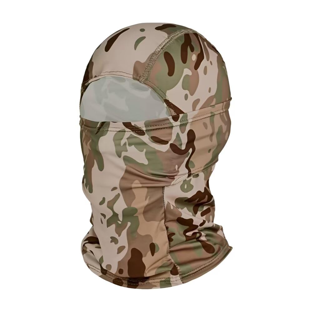 Tactical Balaclava Face Mask Men Womens Full Head Wrap Motorcycle Cooling Neck Gaiter Hood for Hiking