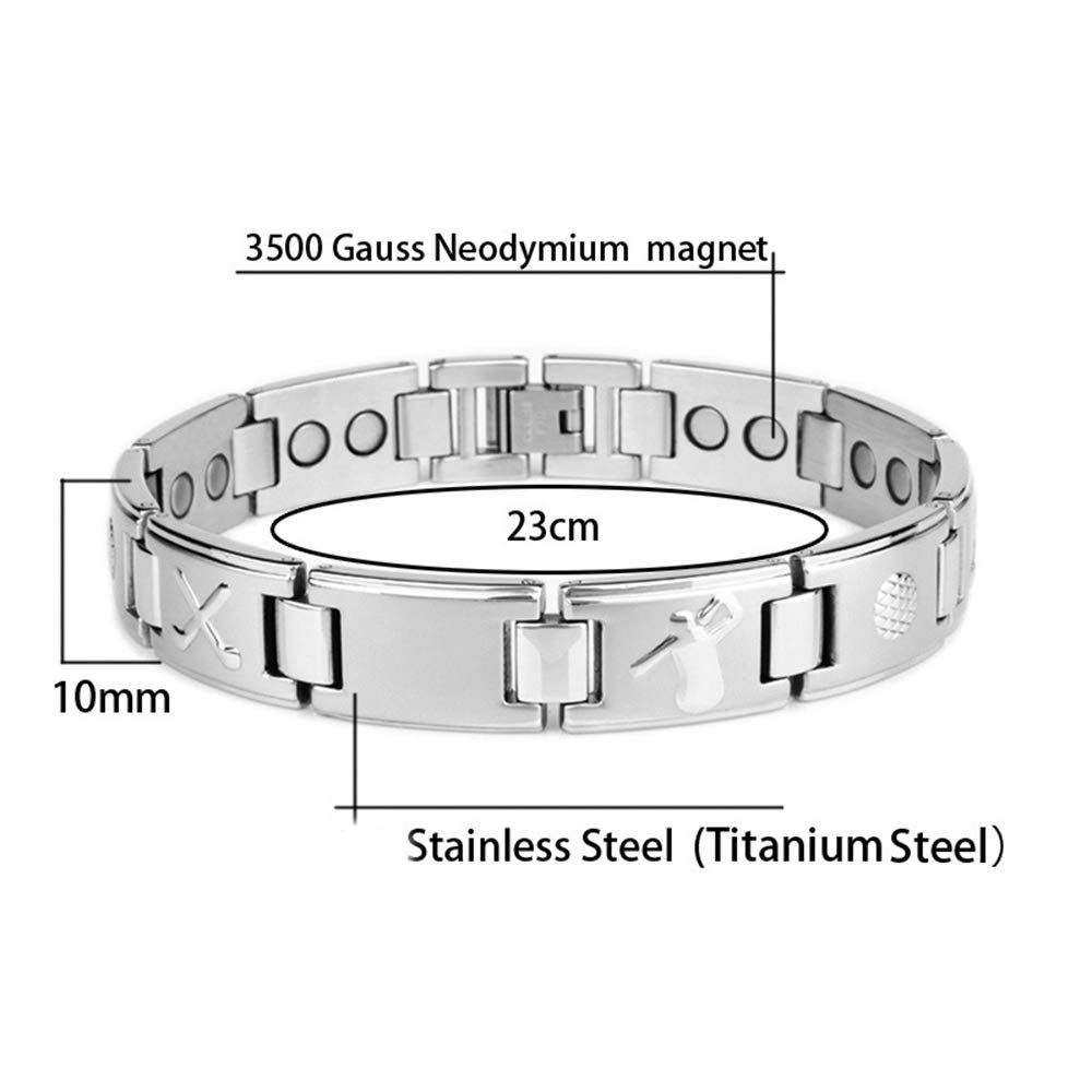 Mode Titan Stahl Armband, Handgelenk poliert Panzerkette Kettenarmband Schmuck Exquisiter Accessoire, Tolles Geschenk, für Herren, 1 Stück Exquisit, Steel