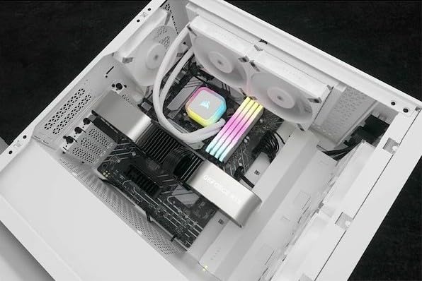 Corsair iCUE H150i RGB Elite Liquid CPU Cooler (CW-9060079-WW) - White (Renewed)