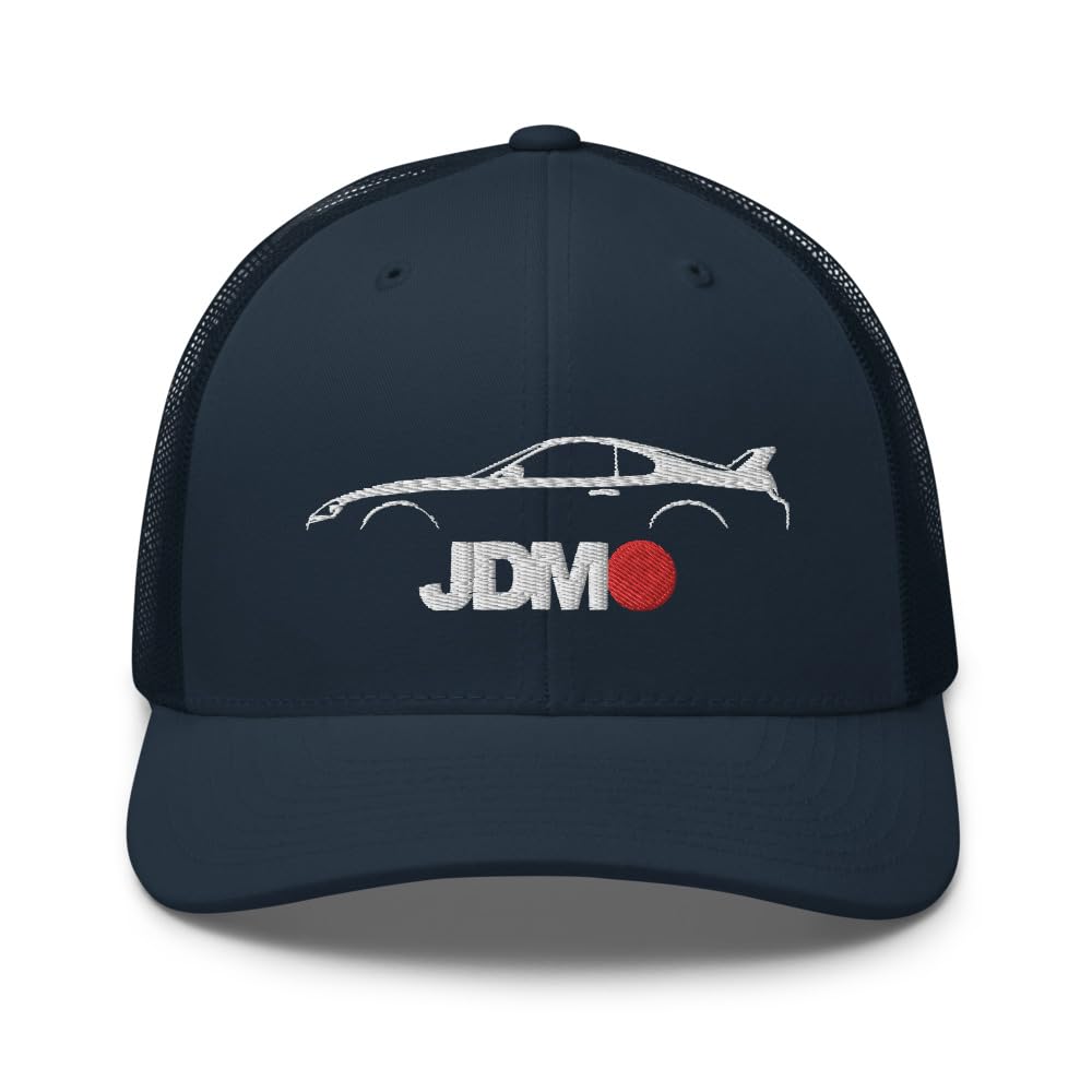 Japoński samochód kultura lat 90. JDM Supra niestandardowy haftowany kontur sylwetka czapka typu trucker czapka snapback