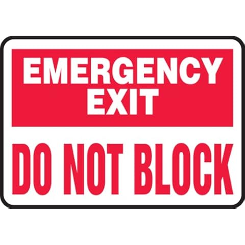 Accuform Emergency Exit Sign MEXT900VP Cover
