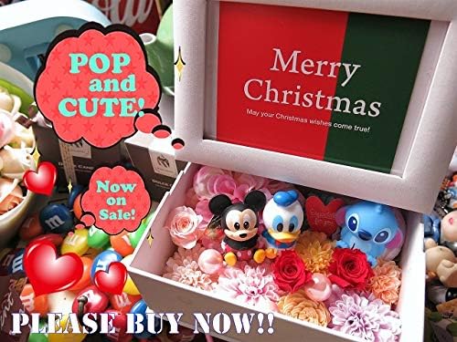 クリスマスプレゼントミッキー ミニー 写真立て プリザーブドフラワー入りギフト フラワーギフト ディズニー キャラクター種類はおまか