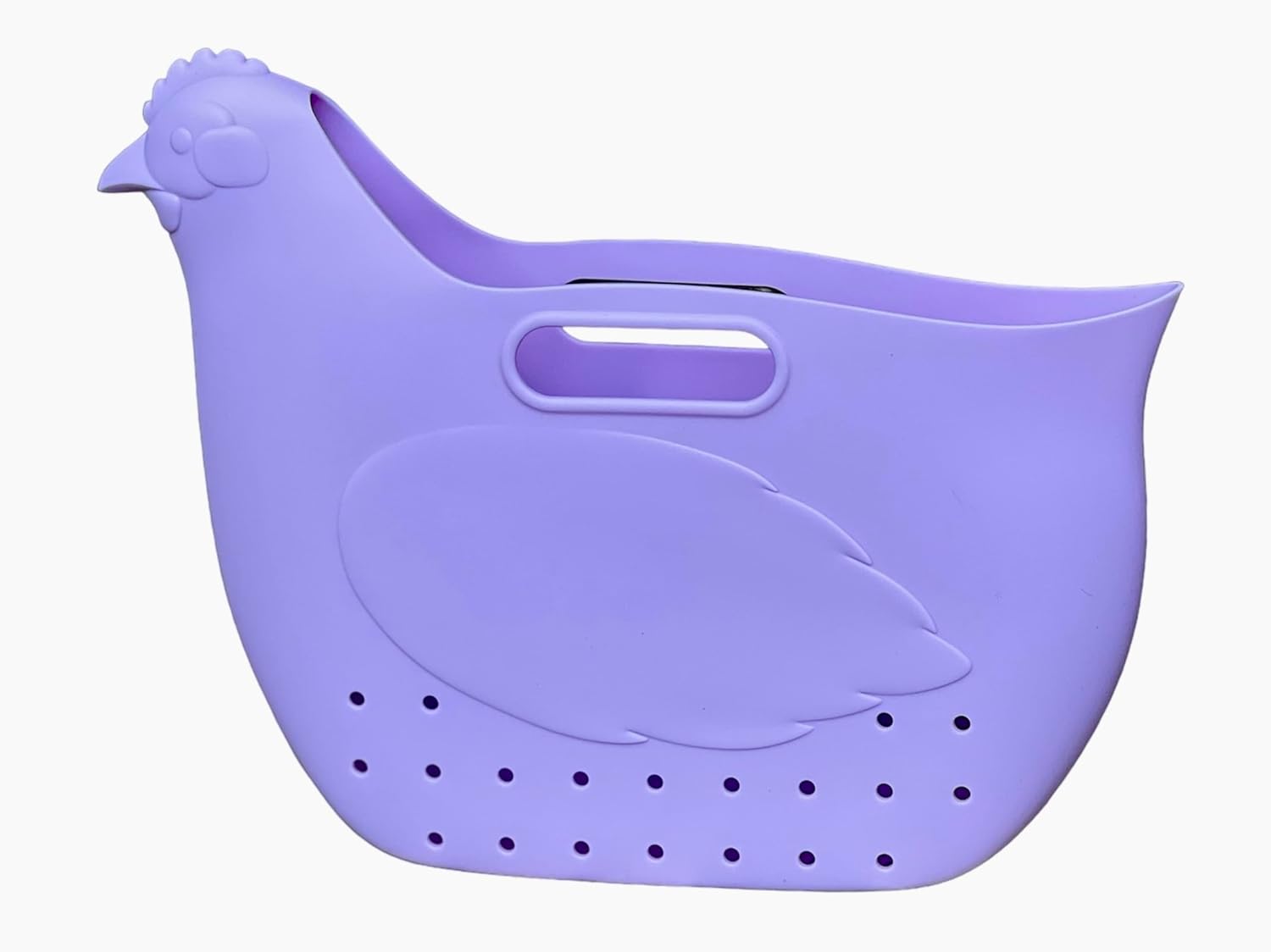 | Medium Egg Basket | Basket for Carrying and Collecting Chicken Eggs | Silicone Egg Basket | Egg Collecting Basket | Egg Bag | Egg Tote | Garden Tote (Multi-pink)