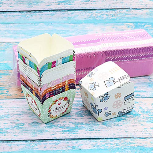 VUCDXOP 50pcs Pirottini per Muffin e Cupcake