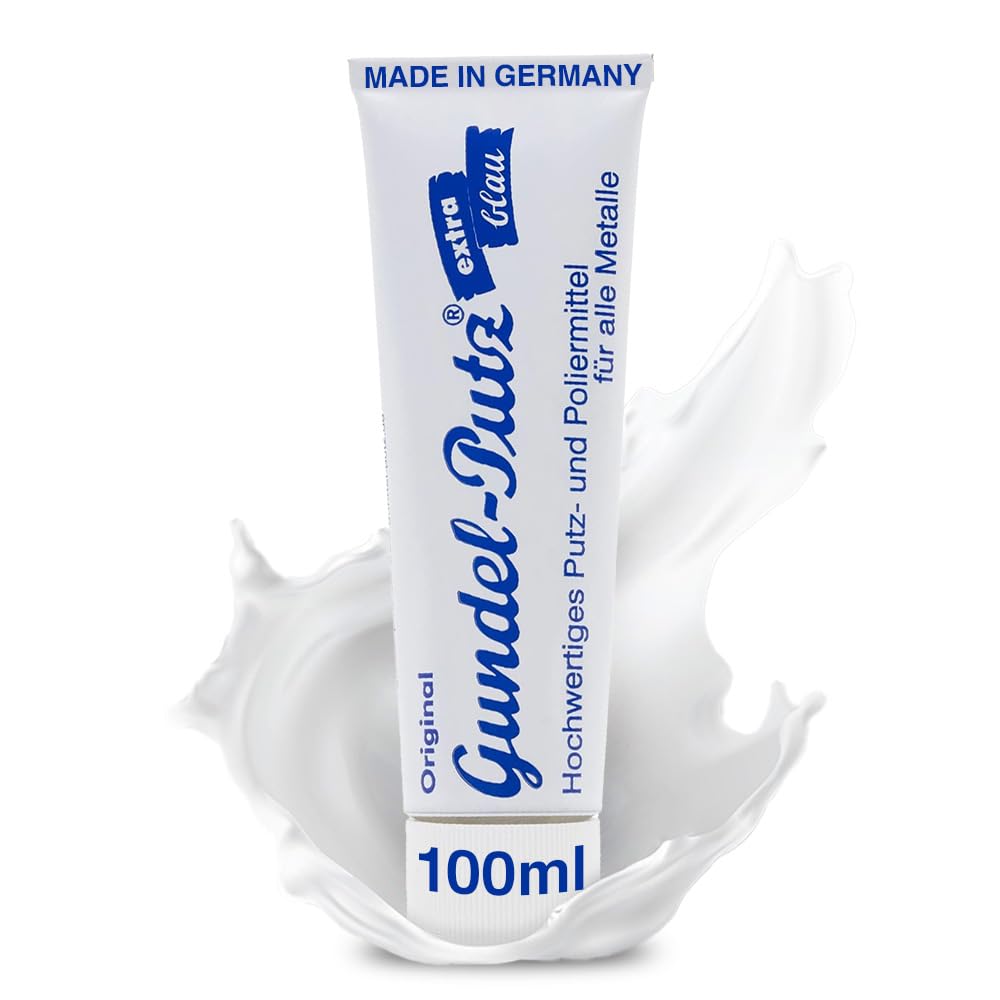 Pâte à polir - 100 ml - Bleu - Convient pour tous types de polissage du métal nu - Argent, Chrome, Laiton