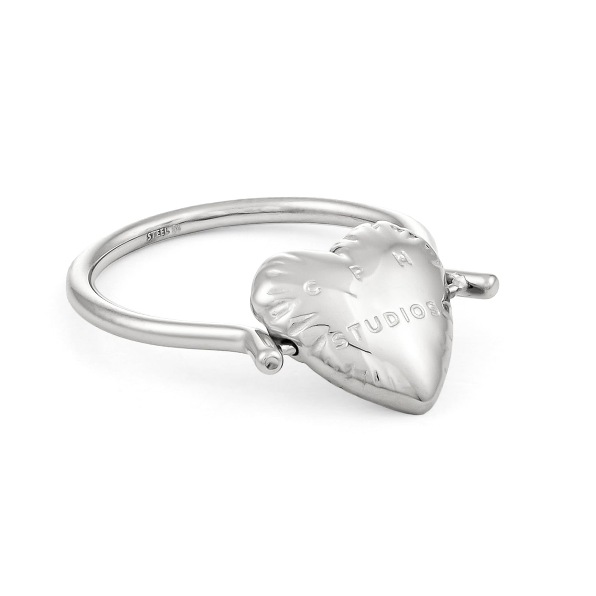 Copenhagen STUDIOS Ring Balloon Hearts - Damenring mit Herz-Design - Edelstahl poliert - wasserfest & hautfreundlich