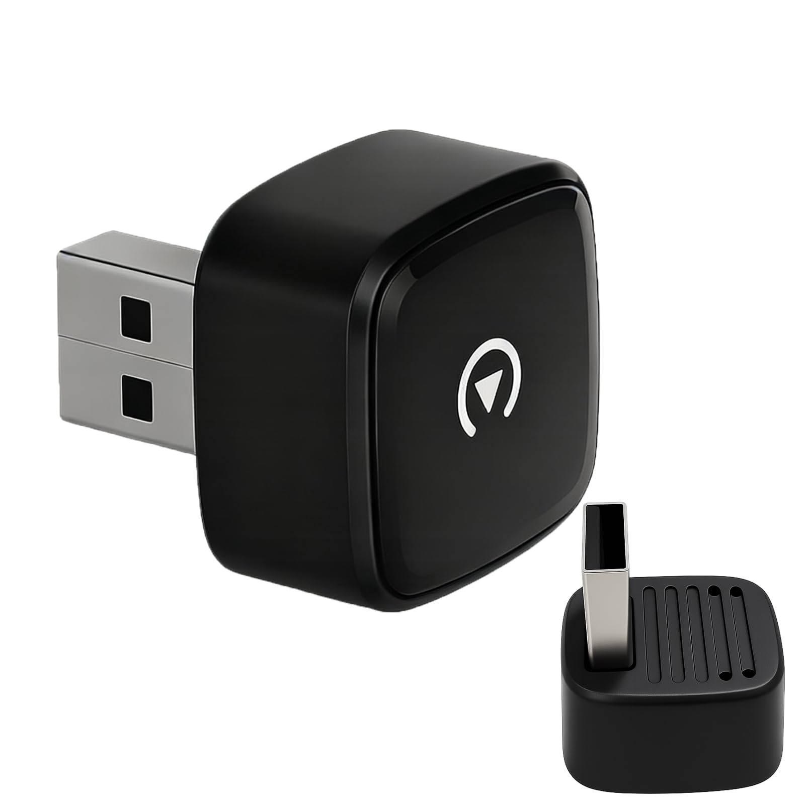 CarPlay & Android - Adattatore per auto wireless 2 in 1 USB-C/USB-A, connessione automatica rapida, convertitore plug & play per veicoli con CarPlay/Android Auto dal 2016 in poi