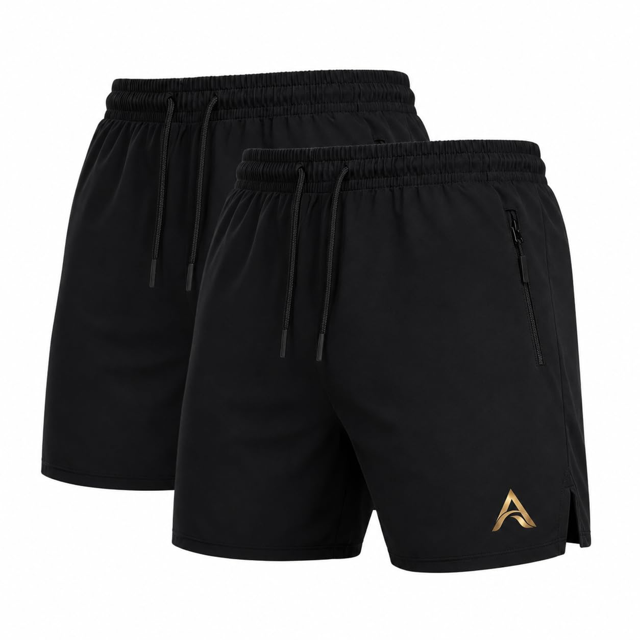 arvia Men's Gym Shorts with Zipper Pocket | Quick Dry | Pack of 2-picture-19