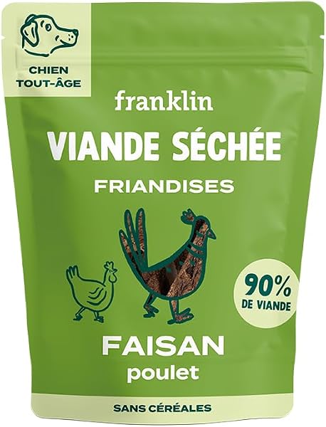 Franklin Friandises pour Chien Viande Séchée 100g