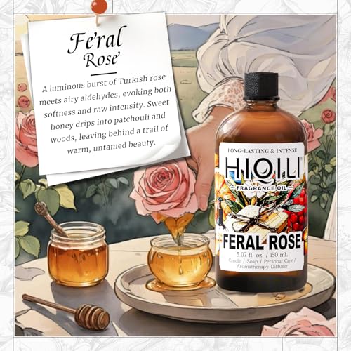 HIQILI Aceite Esencial de Menta 100ml y Aceite de Fragancia Rose 150ml miniatura 4