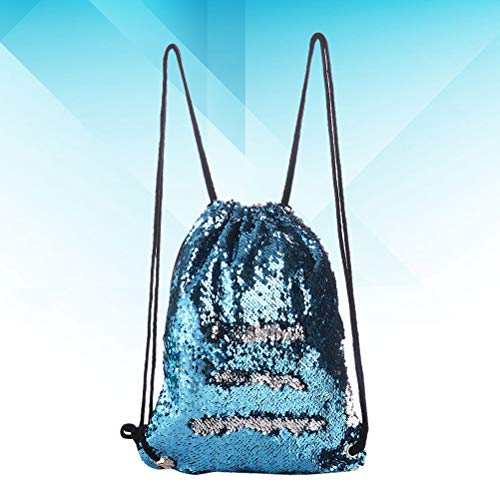 Bolsa feminina com cordão de lantejoulas e glitter, bolsa esportiva para dança, brilhante ao ar livr
