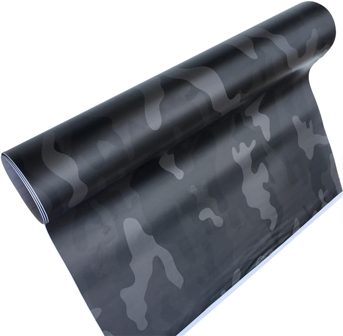 Queenbox 19.6x59.8in Digital Camouflage Automotive Vinyl Wrap, Self Adhesive Air Release Irregular Car Body Decal Sticker Film Color Change, Snow White Camo