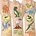 xo, Fetti Dinosaur Temporary Tattoos for Kids - 40 Styles | Birthday Party Supplies, Dinosaur Party Favors, T-rex Decorations