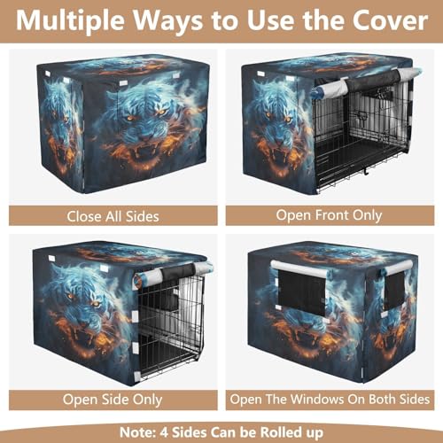 Housse imperméable pour cage chien chat extérieure intérieure - 6
