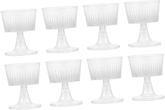 Amosfun 1 Conjunto 20 Pçs Copos De Pudim De Sorvete Copos De Coquetel Descartáveis Copos Transparentes Copos Transparentes Descartáveis Mini Copo De Sobremesa Pudim Copos Tampas