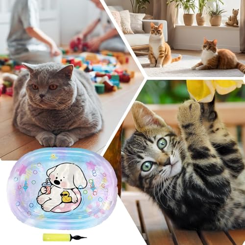 Tapis de jeu à eau pour chat idéal sur la terrasse en été - 5