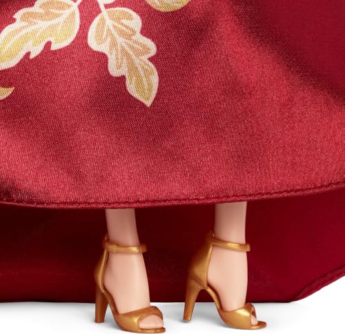 Muñeca Barbie Signature Año Nuevo Lunar vestido rojo miniatura 4