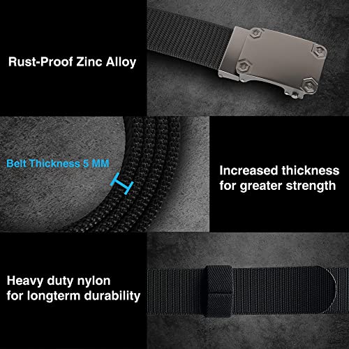 Yoetey Gun Belts For Men Concealed Carry - 1.5" Stiff Nylon Webbing Work Belts Heavy Duty - Edc Ratchet Belt #TOP3