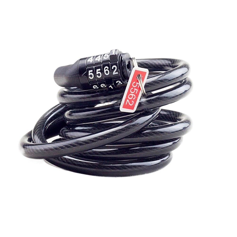 Bike Locks Anti-Theft Bike Lock 4 Digit Code Combination Stainless Steel Cable Bicycle Equipment MTB