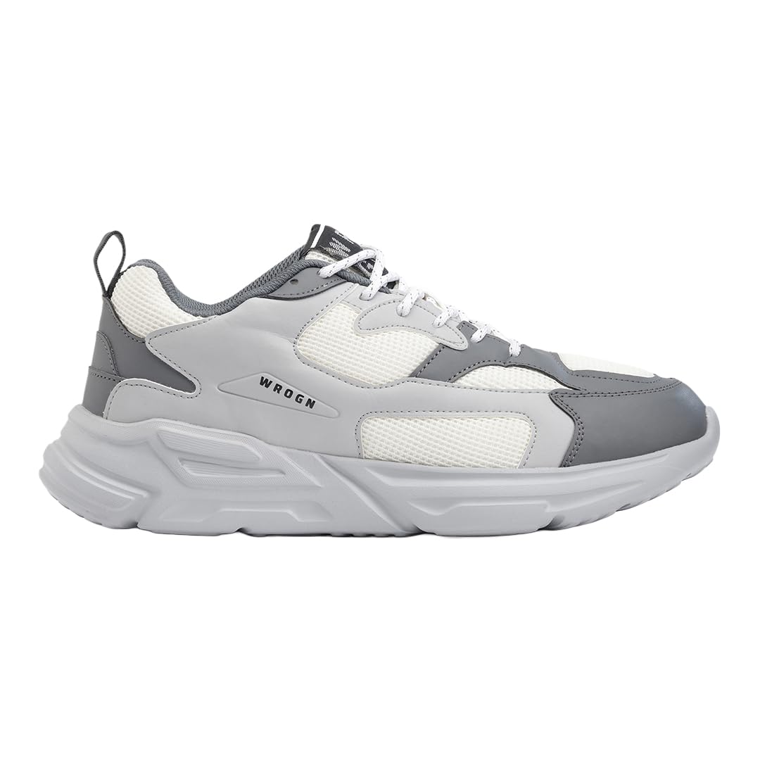 wrogn Men's Athleisure Lace-up Chunky Sneakers-picture-52