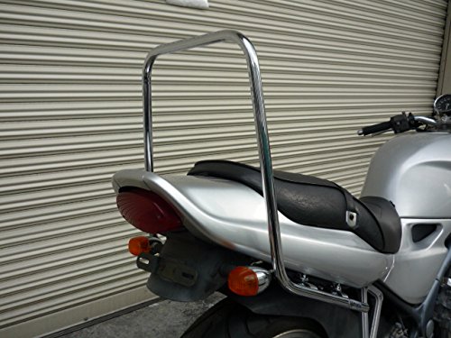 Amazon | バリオス1 メッキ ロングタンデムバー | グラブバー | 車＆バイク