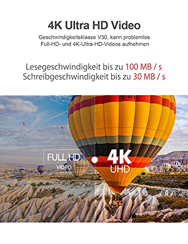 Netac 64GB Speicherkarte,Micro SD Karte(A1, U1, C10, V10, FHD, 600X), TF Memory Card UHS-I bis zu 90/10 MB/s(R/W) für… – Bild 4