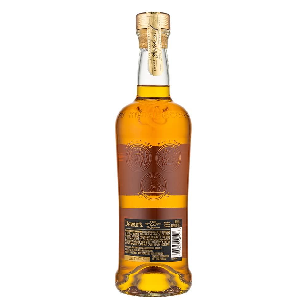 Dewar's 25 Year Old Blended Scotch Whisky 750 ml : Amazon.com.au