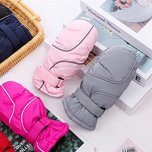 Guantes cálidos para niños PooBa gruesos y largos contra el viento y nieve 4