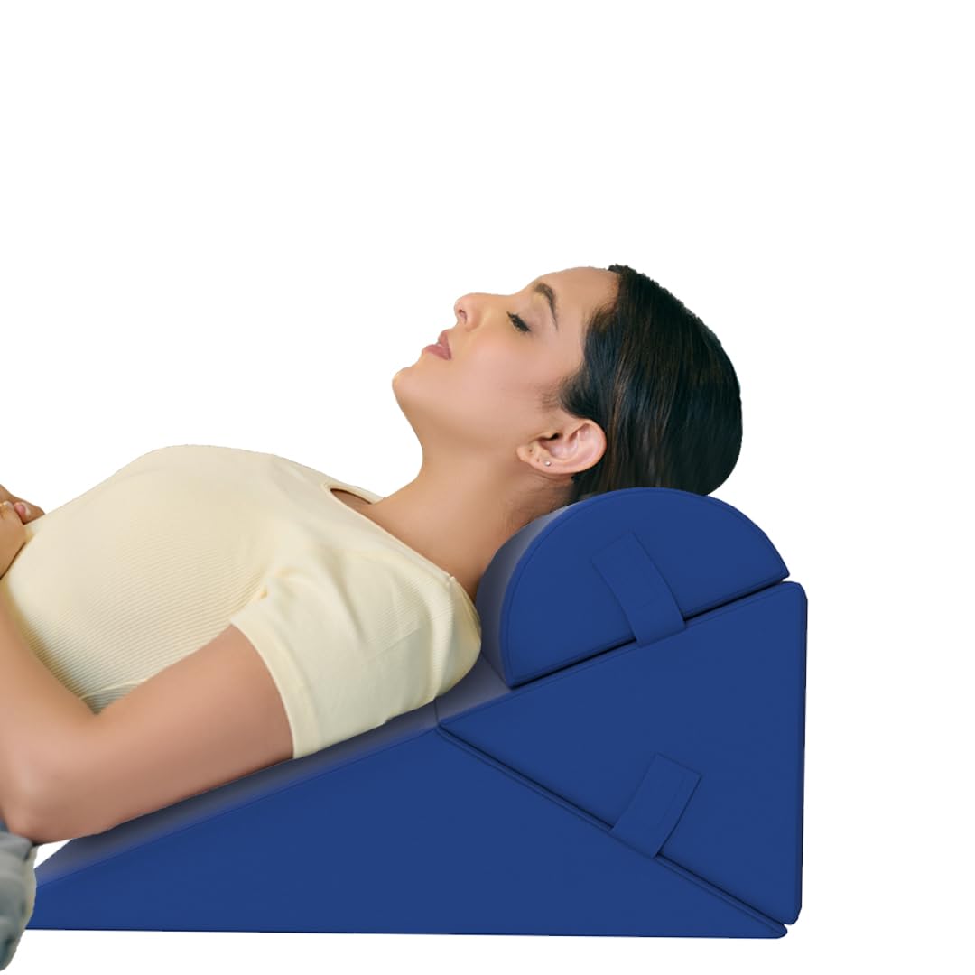 CareFoam Memory Foam Wedge Pillow for Neck & Back Pain Relief (Blue, Adjustable Wedge Pillow with Headrest) (B0D9SNGD2X) Amazon Price History, Amazon Price Tracker