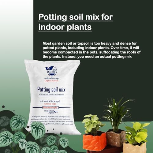 Image of Umamahesh Organic Potting Soil Mix 25 Kg | Organic Garden Soil for Plants | Ready to Use Potting Mix for Indoor & Outdoor Gardening