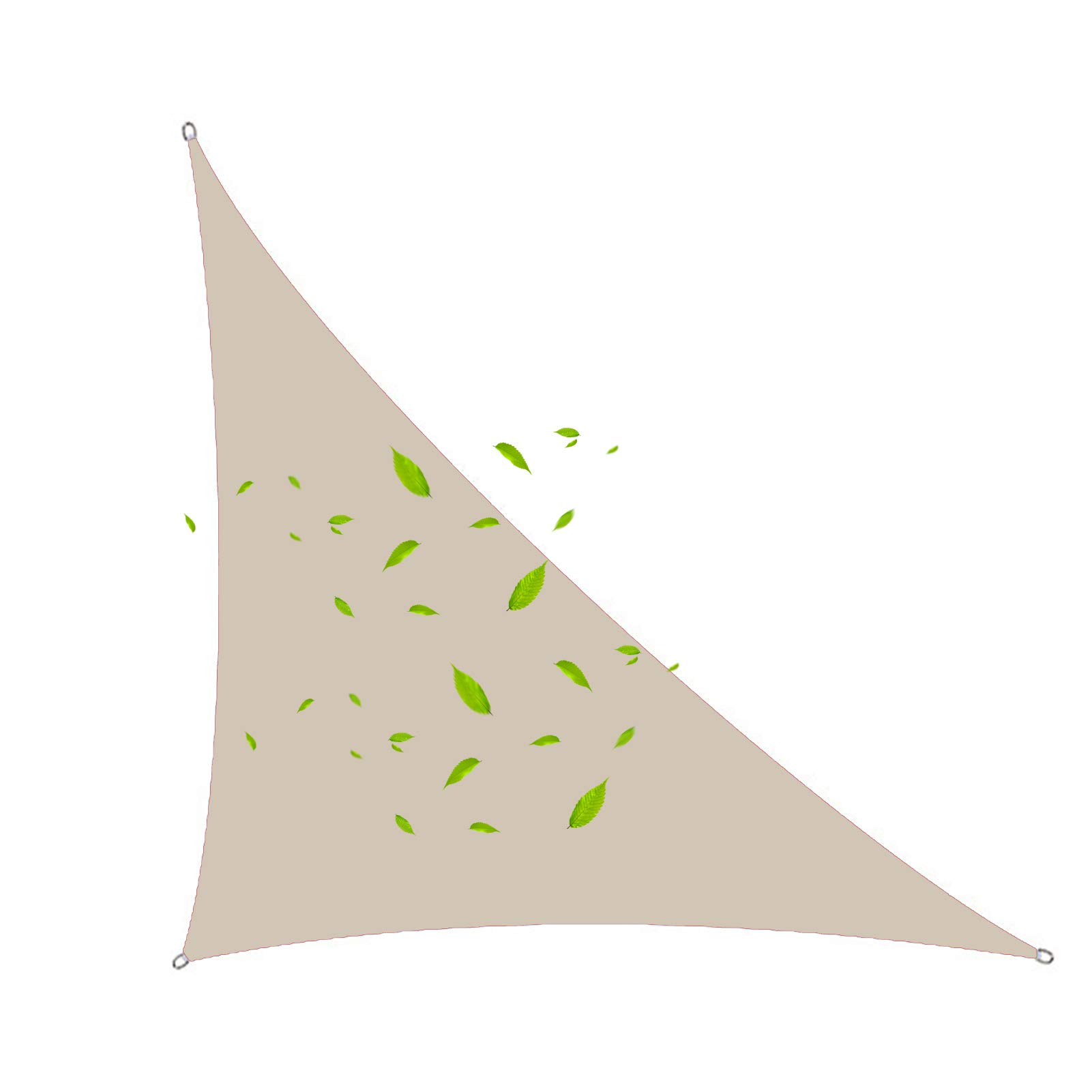 FOGUO Right Triangle Sun Shade Sail Canopy 13x13x19ft, UV Block Awning, Sun Shade Cover for Garden, 95% UV Block, for Outdoor Patio Carport