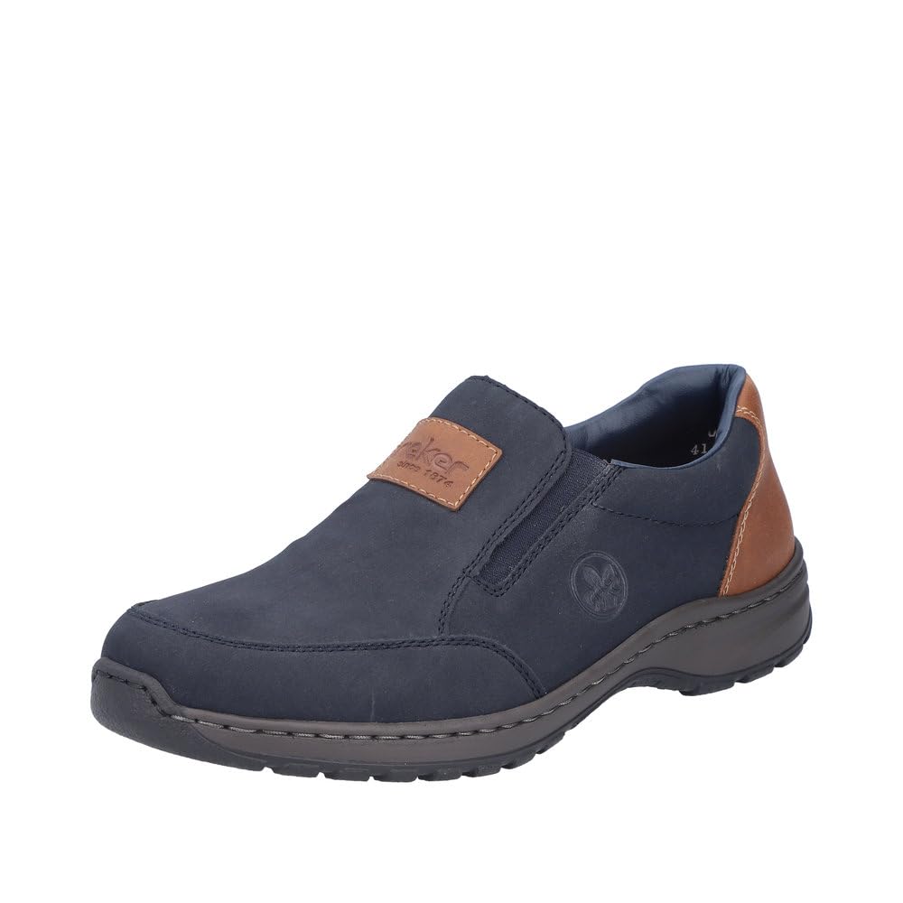 Rieker Men's 03354 Loafer, Blue, 11 UK