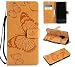 Produktbild Ooboom Huawei P Smart+ Plus Hülle 3D Schmetterling Muster Prämie PU Leder Schutzhülle Tasche Case Flip Cover Wallet Brieftasche Ständer mit Kartenfächer Kartenfach für Huawei P Smart+ Plus - Gelb