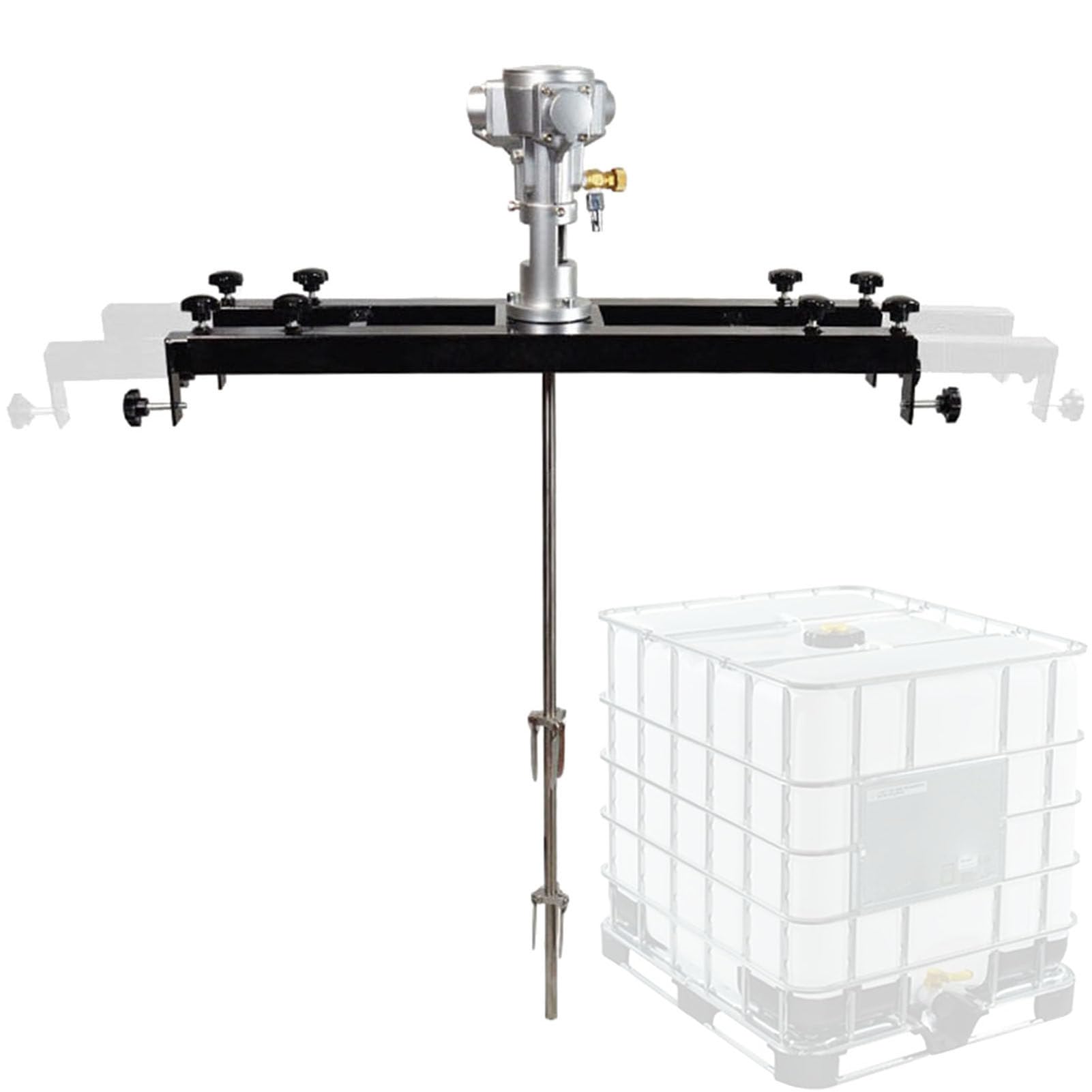 Mezclador de Pintura,Mezclador Neumático Incluye Dos Hélices Plegables,1/2HP,0-2500RPM,Brazo Extensible 75-137cm,Batidoras Profesionales Maneja Materiales de Distintas Viscosidades