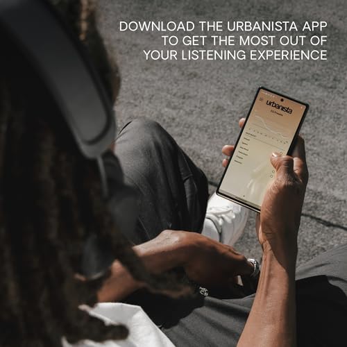 Image of Urbanista Los Angeles Midnight Black-World's 1St Solar Powered Hybrid Active Noise Cancelling with Mic Premium Wireless Headphones,Unlimited Playtime,Over Ear