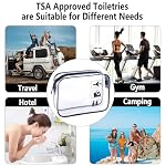 TSA Approved Toiletry Bag 3Pcs,Clear Travel Bags for Toiletries - Image 6