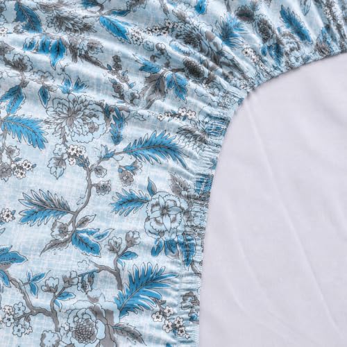 Image of LANE LINEN Symphony 100% Cotton 144TC King Bedsheet Set, 3 Piece, Printed