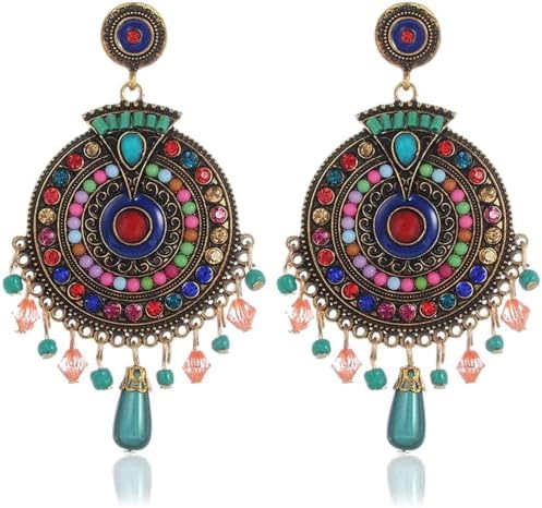 YouBella Jewellery Bohemian Multi-Color Earrings for Girls and Women