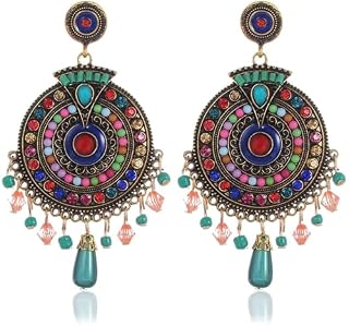 YouBella Jewellery Gifts Bohemian Western Earings Multi-Color Stylish Latest Earrings for Girls and Women