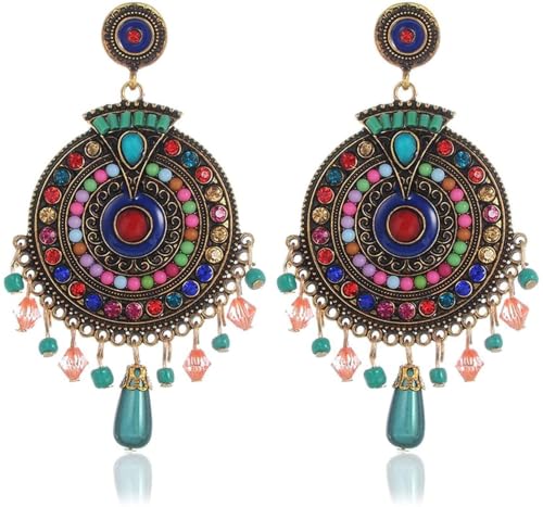 YouBella Jewellery Gifts Bohemian Western Earings Multi-Color Stylish Latest Earrings for Girls and Women