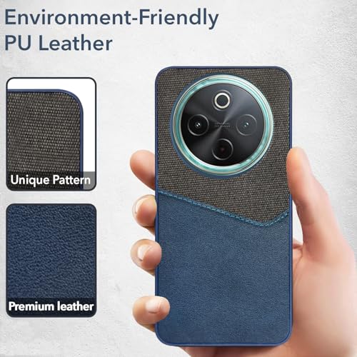 Image of Jkobi Back Cover Case for Vivo T4 (Dual PU Leather Stitch | Professional Minimalist | Soft and Flexible)