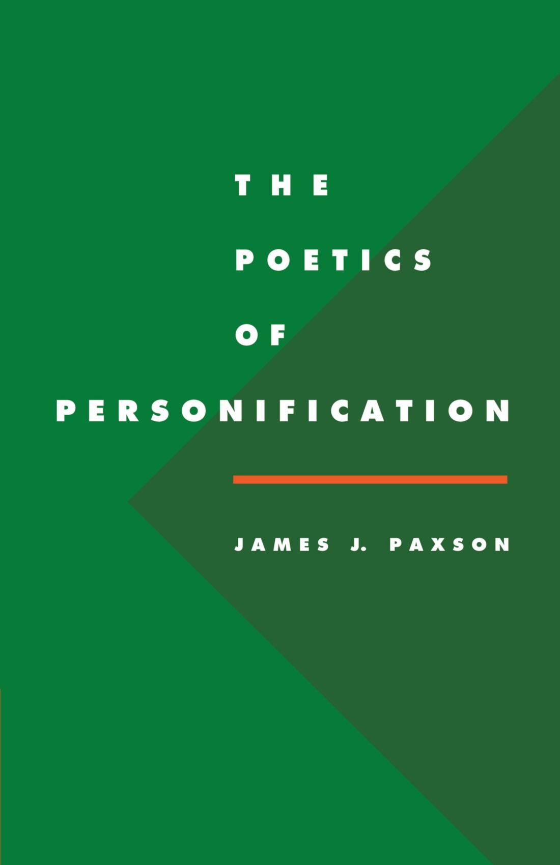 The Poetics of Personification: 6 (Literature, Culture, Theory, Series Number 6)