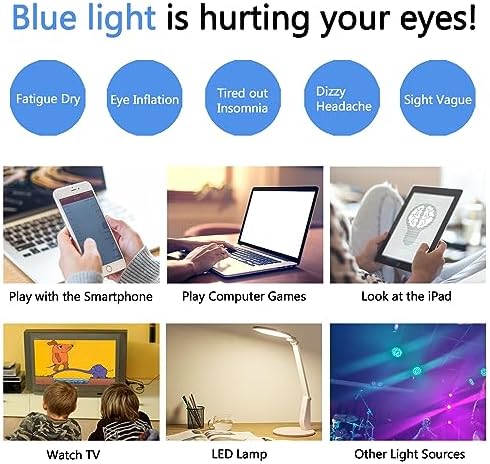 LJCZKA Orange Blue Light Blocking Glasses for Sleep Orange Lens Glasses Anti Glare Computer Gaming Eyeglasses Men Women (Black) — view 8