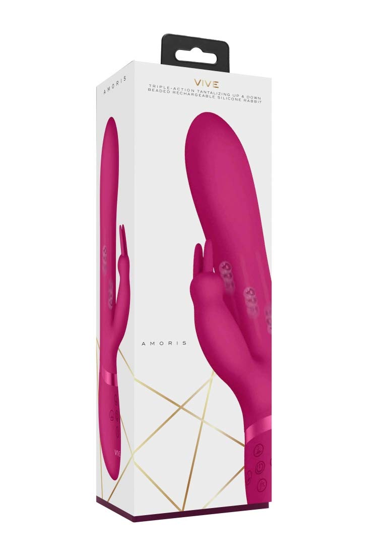 Shots VIVE - Amoris Stimulating Beads Rabbit - Pink