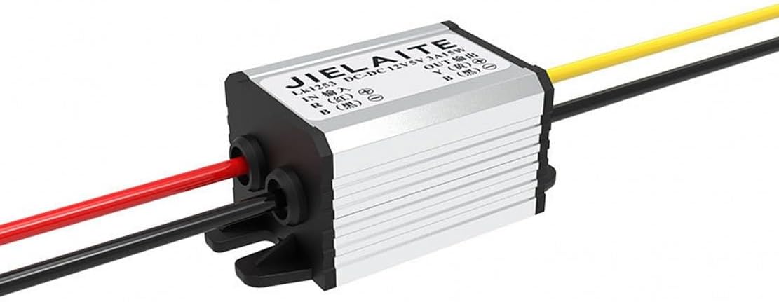 JZK 12V to 6V DC step down converter module, 3A 18W DC to DC buck converter, DC-DC voltage reducer regulator, car power voltage converter for truck, boat