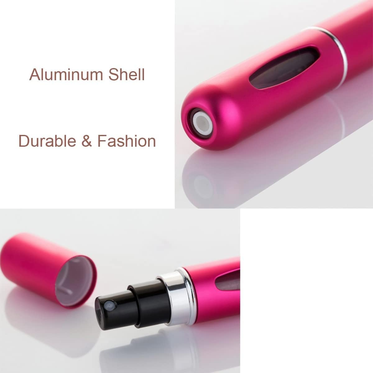 Dec Kitchenpro Mini Perfume Refillable Atomizer 3-Pack – 5ml Portable Travel Spray Bottles for Perfume, Fragrance Pump Refillable Containers for Travel, Purse And Handbag Use 2
