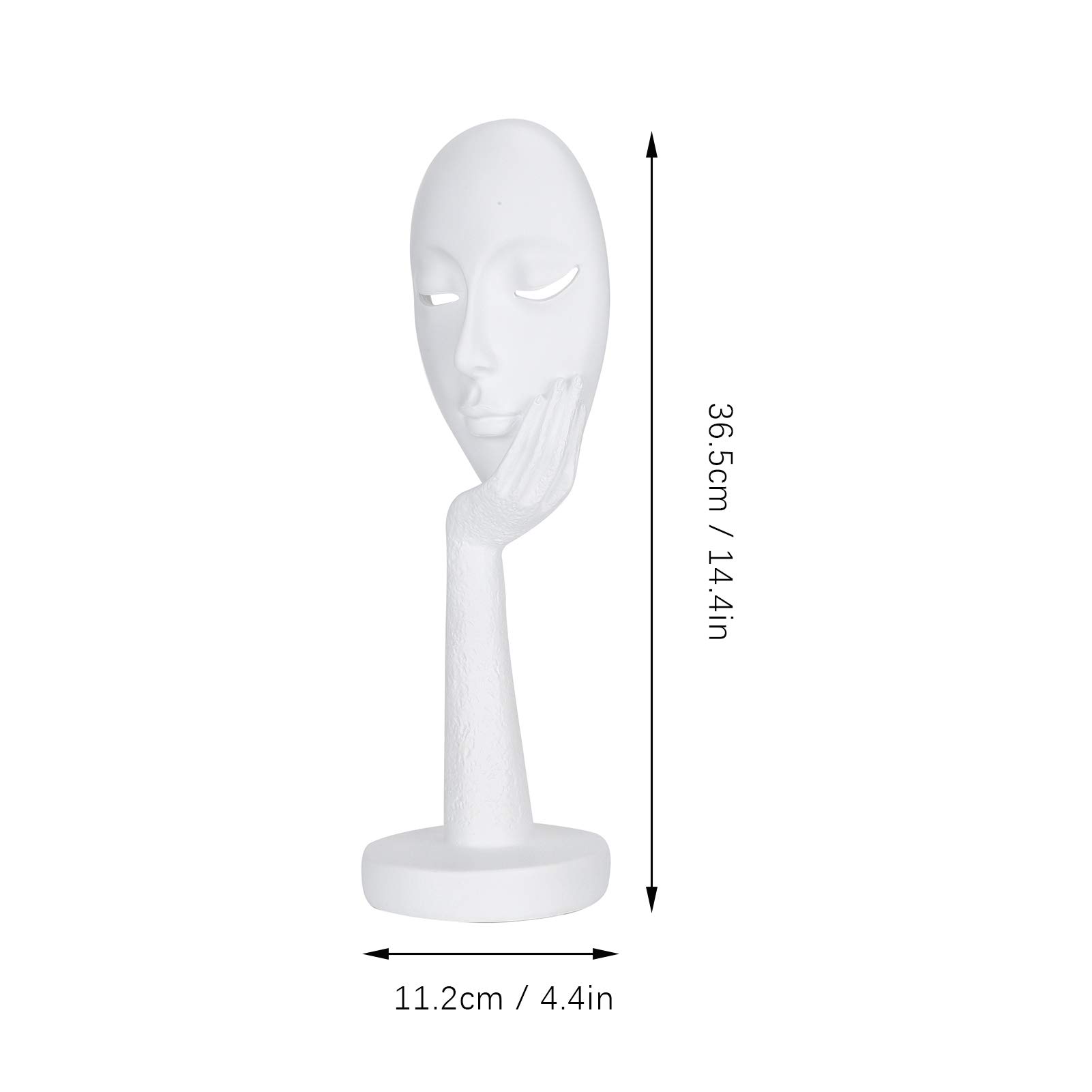 Amazon.co.jp: さまざまなレベルの手の像 エレガントな女性の顔の彫像