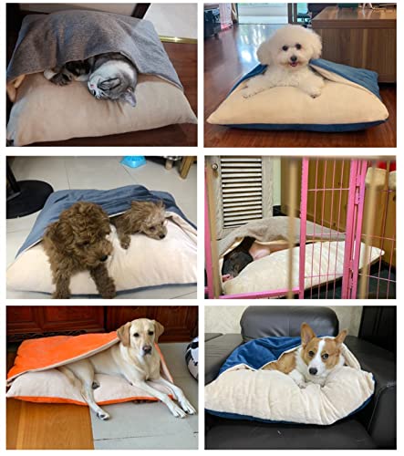 Lit à capuche pour chien contre l'anxiété et sac de couchage chaud lavable - 7
